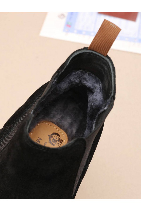 Замшевые ботинки с мехом Loro Piana