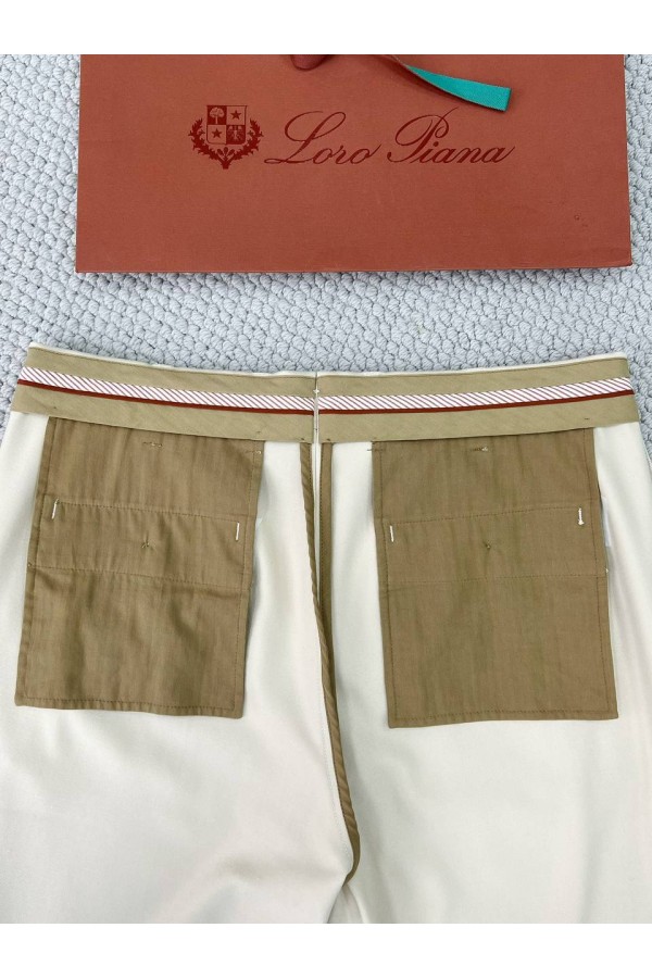 Мужские брюки Loro Piana Premium - Light Beige