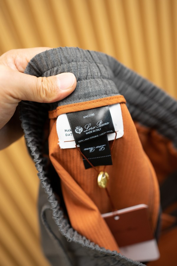 Мужские серые штаны Loro Piana Premium