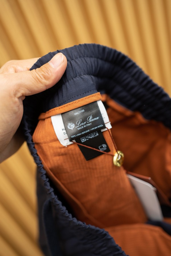 Мужские тёмно-синие штаны Loro Piana Premium