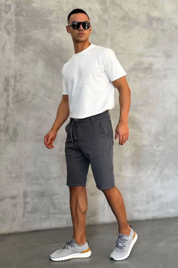 Мужские шорты Loro Piana серого цвета