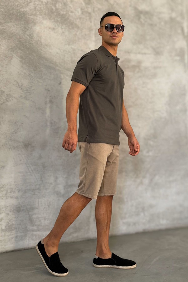 Мужские шорты Loro Piana бежевого цвета