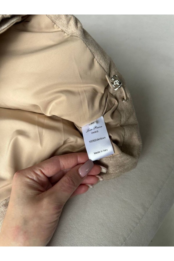 Женская бежевая жилетка Loro Piana premium