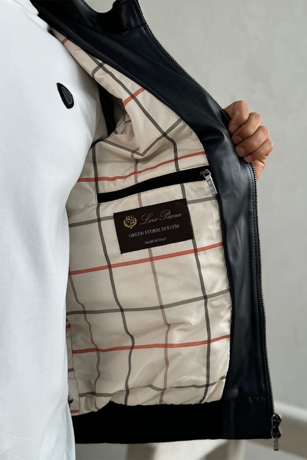 Мужская кожаная куртка Loro Piana