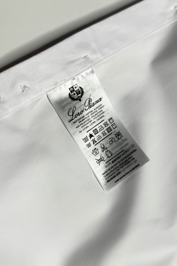 Мужская белая рубашка Loro Piana