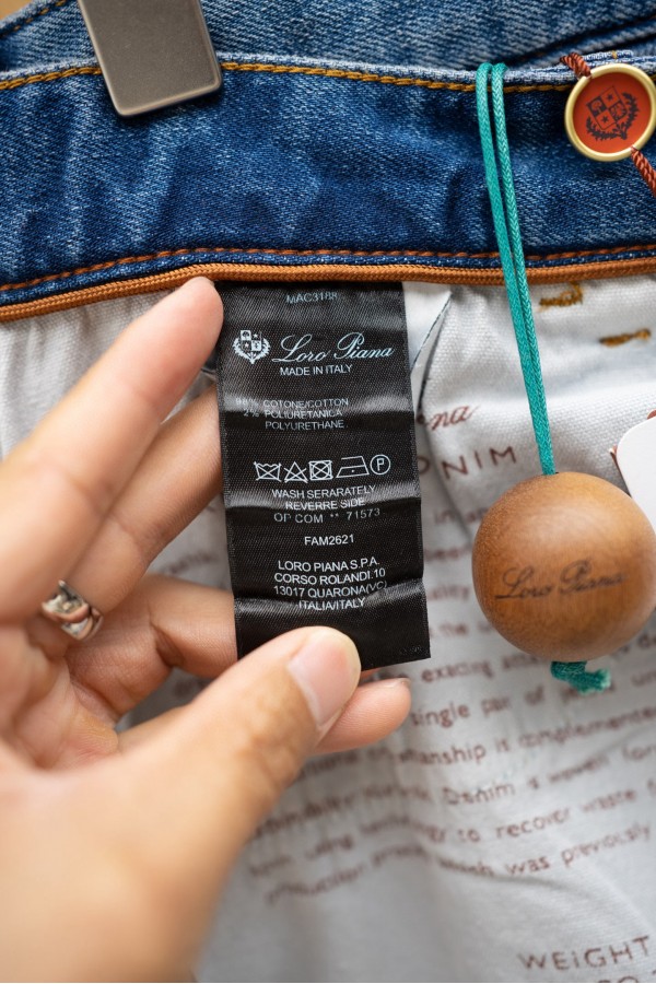 Мужские синие джинсы Loro Piana Premium