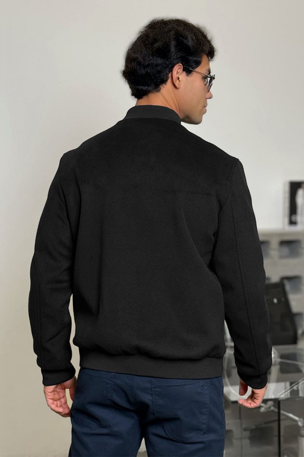 Мужской бомбер Loro Piana чёрного цвета