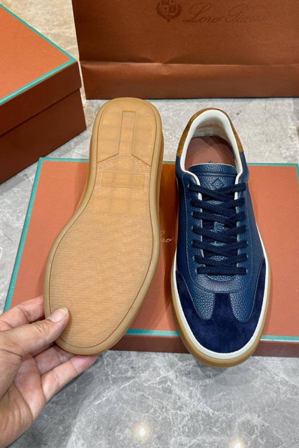 Мужские кроссовки Loro Piana Tennis Walk - Navy