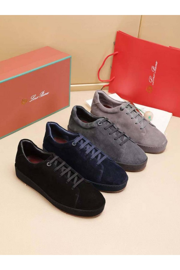 Мужские замшевые кроссовки Loro Piana