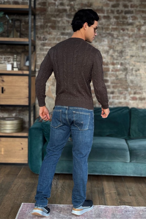 Мужской свитер Loro Piana premium - Brown