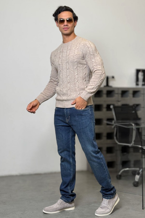 Мужской свитер Loro Piana premium - Light Beige