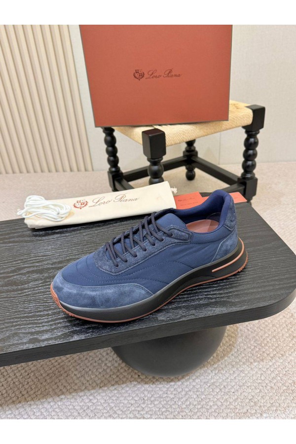 Мужские кроссовки Loro Piana Week End Walk - Navy