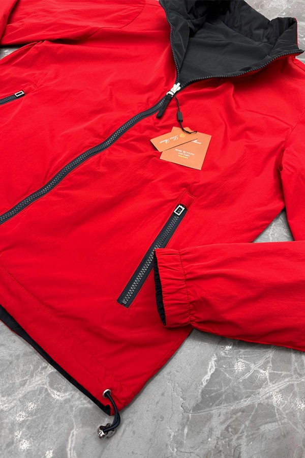 Двусторонняя ветровка Loro Piana - Navy / Red