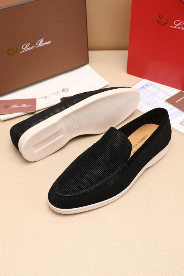 Мужские лоферы Loro Piana Summer Walk - Black