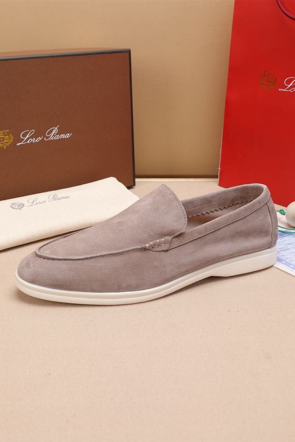 Мужские замшевые лоферы Loro Piana Summer Walk