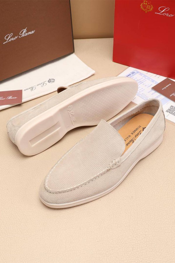 Мужские лоферы Loro Piana Summer Walk - Beige