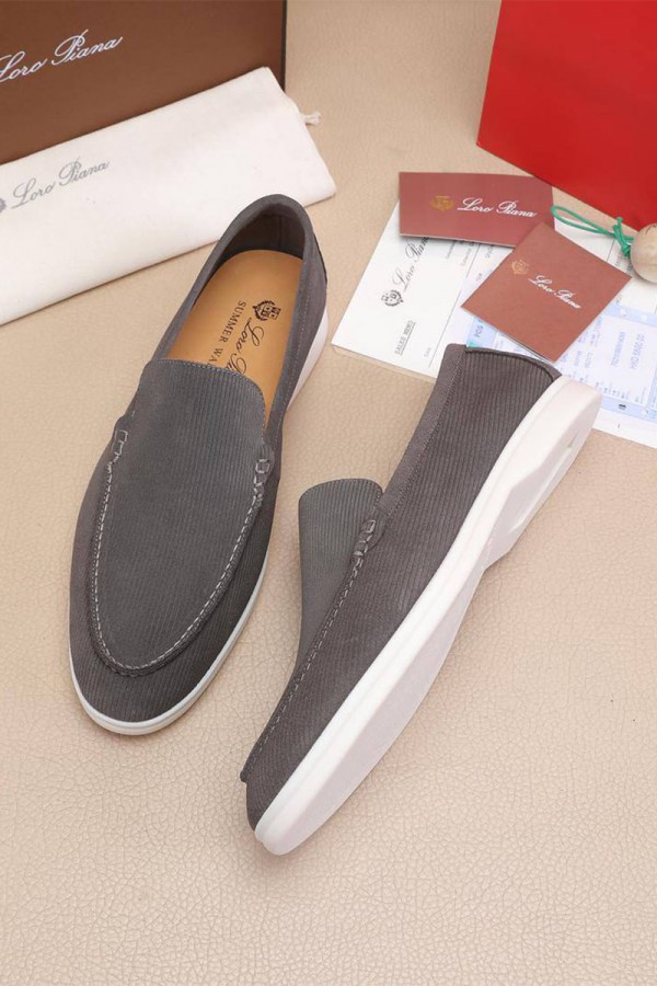 Мужские лоферы Loro Piana Summer Walk - Grey
