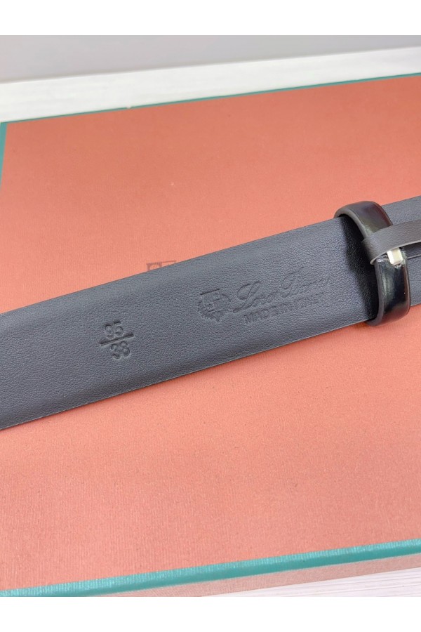 Кожаный ремень Loro Piana Premium (ширина 3.5 см)