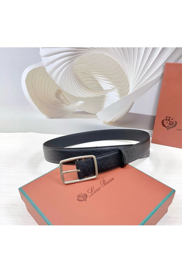 Кожаный ремень Loro Piana Premium (ширина 3.5 см)