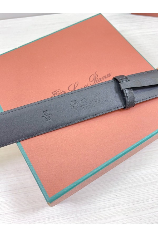 Кожаный ремень Loro Piana Premium (ширина 3.5 см)