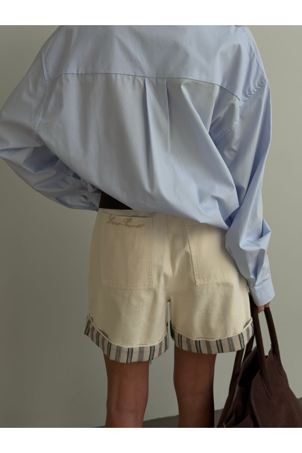 Женские бежевые шорты Loro Piana