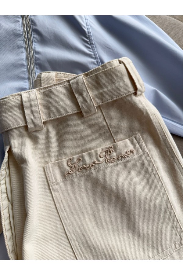 Женские бежевые шорты Loro Piana