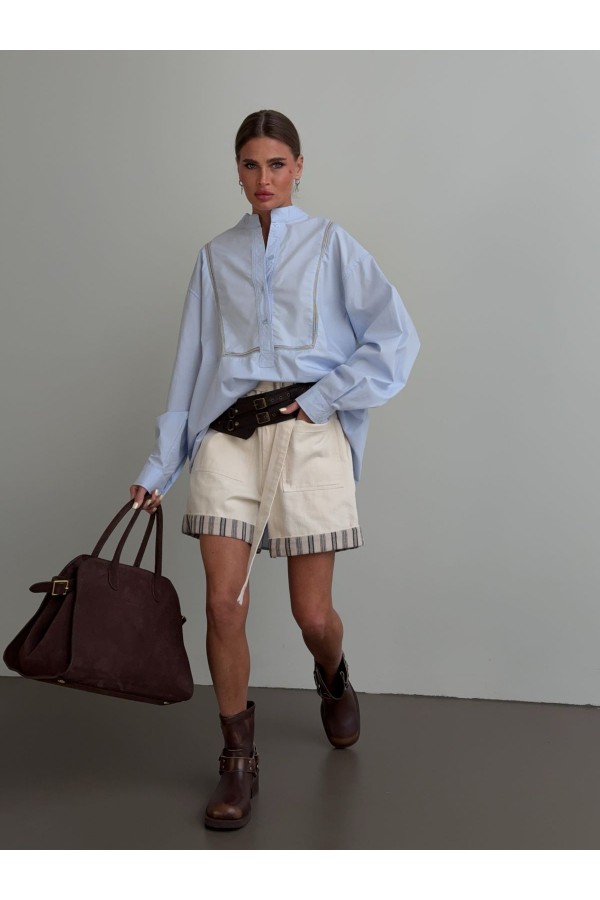 Женские бежевые шорты Loro Piana