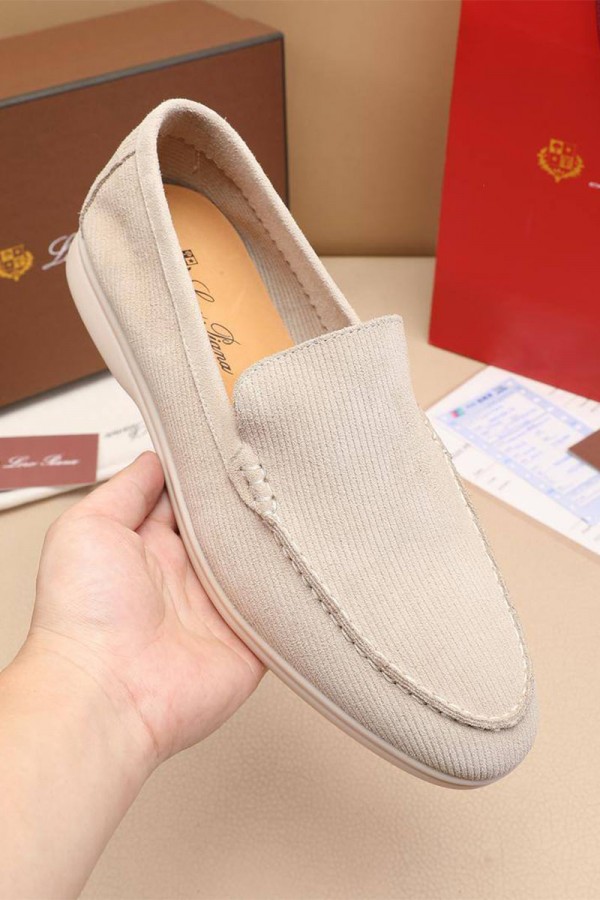 Мужские лоферы Loro Piana Summer Walk - Beige