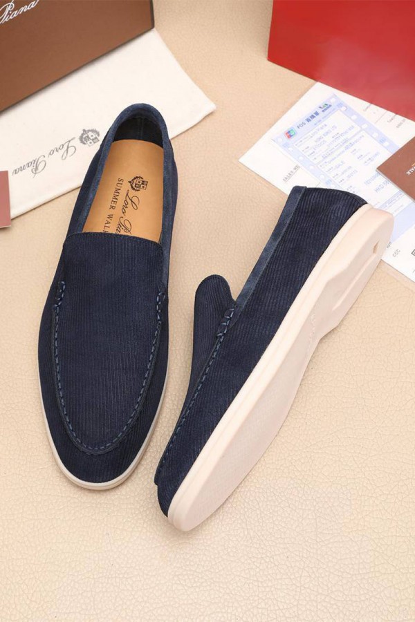 Мужские лоферы Loro Piana Summer Walk - Blue