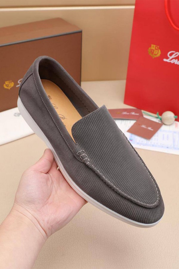Мужские лоферы Loro Piana Summer Walk - Grey