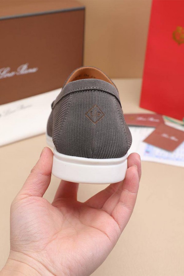 Мужские лоферы Loro Piana Summer Walk - Grey