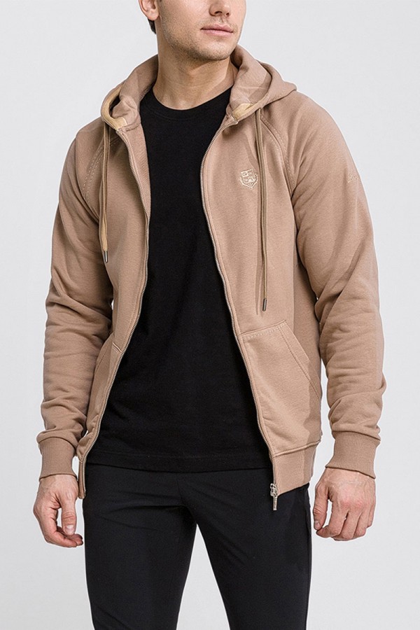 Бежевая кофта Loro Piana Zip-Up hoodie