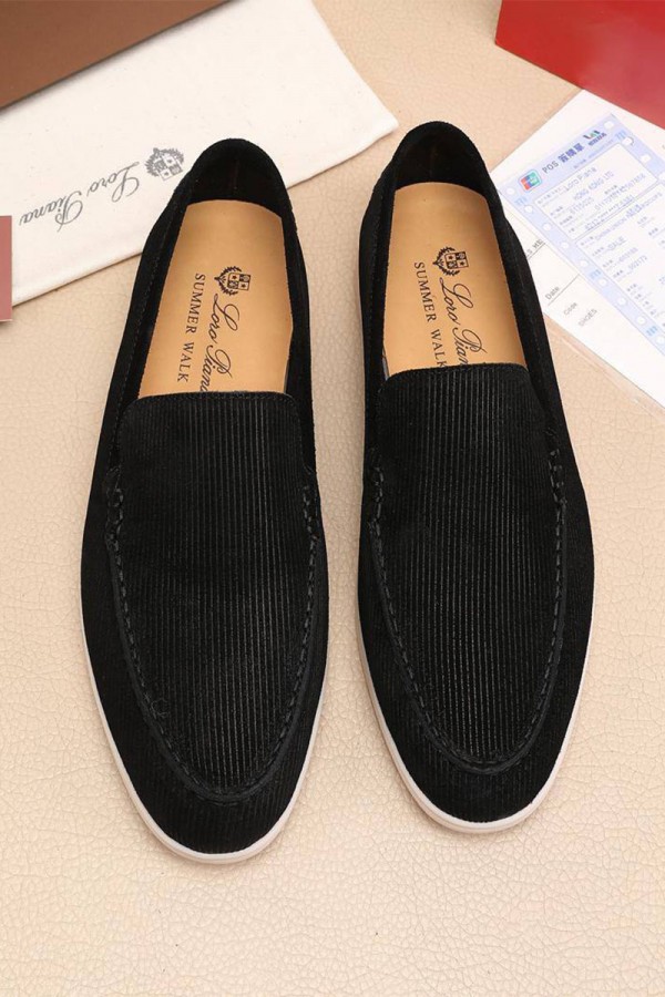 Мужские лоферы Loro Piana Summer Walk - Black