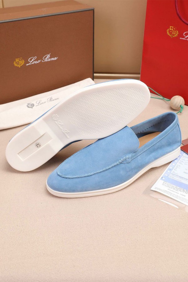 Мужские замшевые лоферы Loro Piana Summer Walk