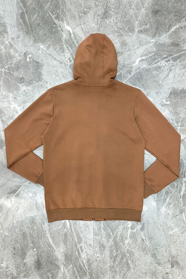 Мужская кофта на молнии Loro Piana - Brown