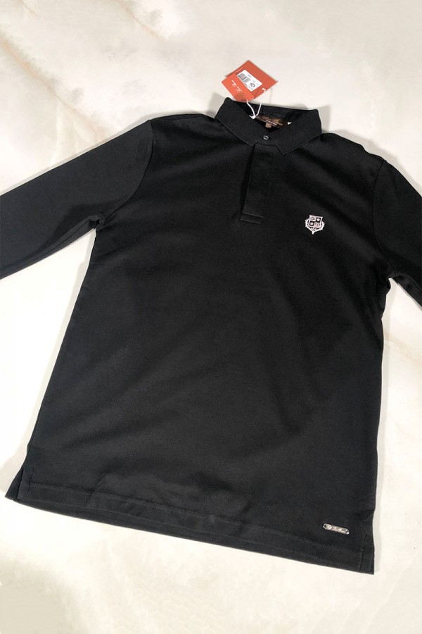 Поло с длинным рукавом Loro Piana logo-embroidered - Black