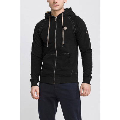 Чёрная кофта Loro Piana Zip-Up hoodie