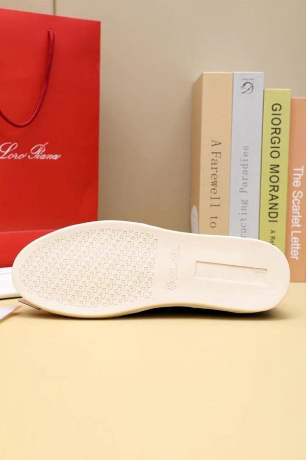 Замшевые кроссовки Loro Piana Soho Walk - Navy