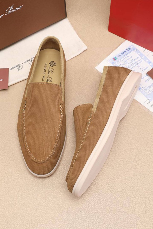 Мужские лоферы Loro Piana Summer Walk - Brown