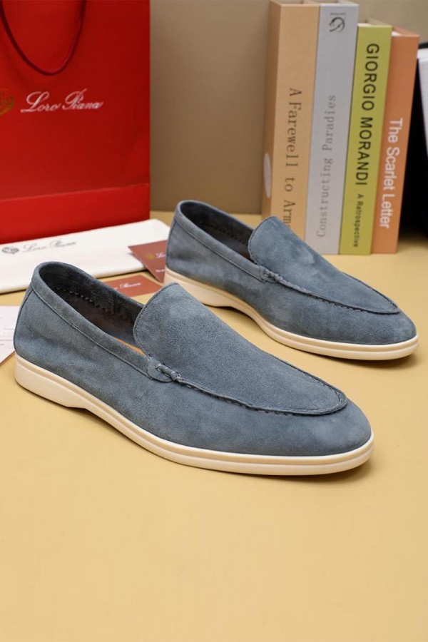 Мужские замшевые лоферы Loro Piana Summer Walk