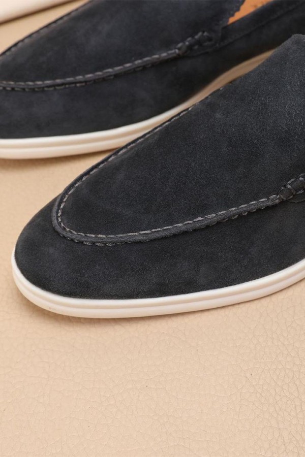Мужские замшевые лоферы Loro Piana Summer Walk