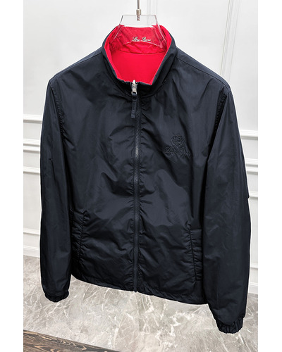 Двусторонняя ветровка Loro Piana - Navy / Red