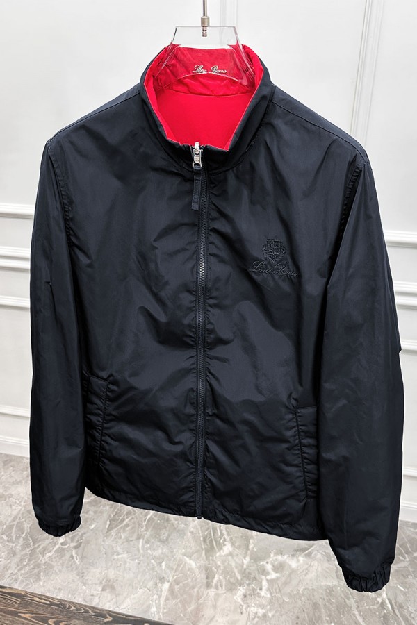Двусторонняя ветровка Loro Piana - Navy / Red