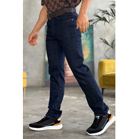 Джинсы тёмно-синего цвета Loro Piana regular fit