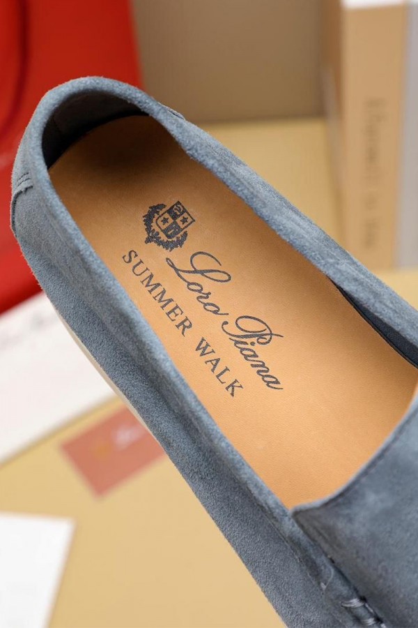 Мужские замшевые лоферы Loro Piana Summer Walk
