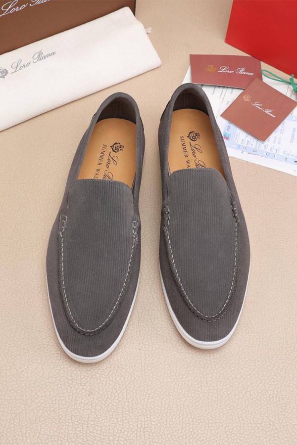 Мужские лоферы Loro Piana Summer Walk - Grey