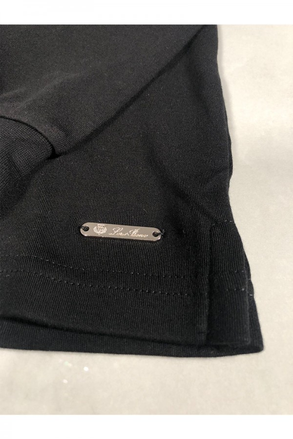 Поло с длинным рукавом Loro Piana logo-embroidered - Black
