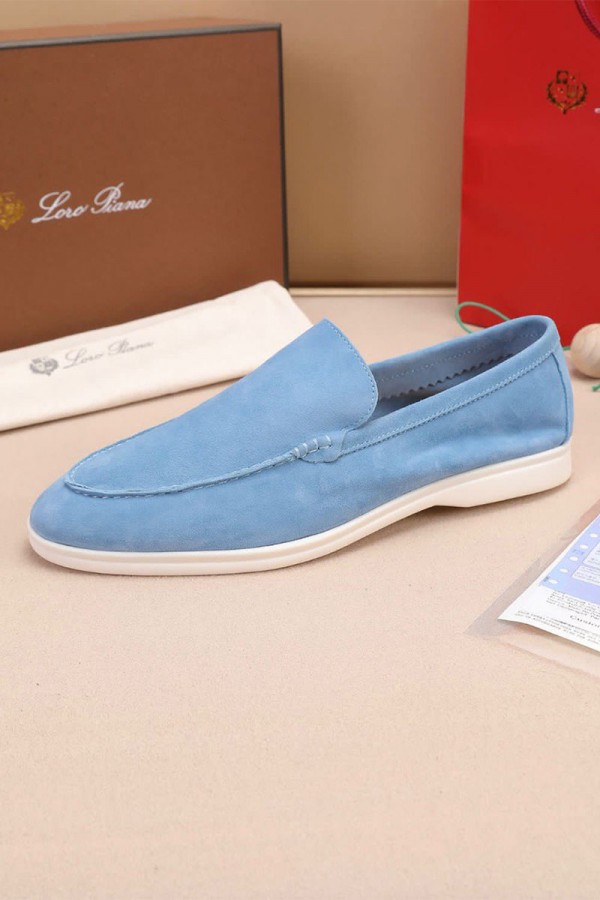 Мужские замшевые лоферы Loro Piana Summer Walk