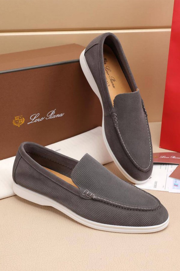 Мужские лоферы Loro Piana Summer Walk - Grey