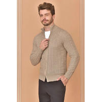 Кашемировый свитер Loro Piana Premium zip-up - Beige
